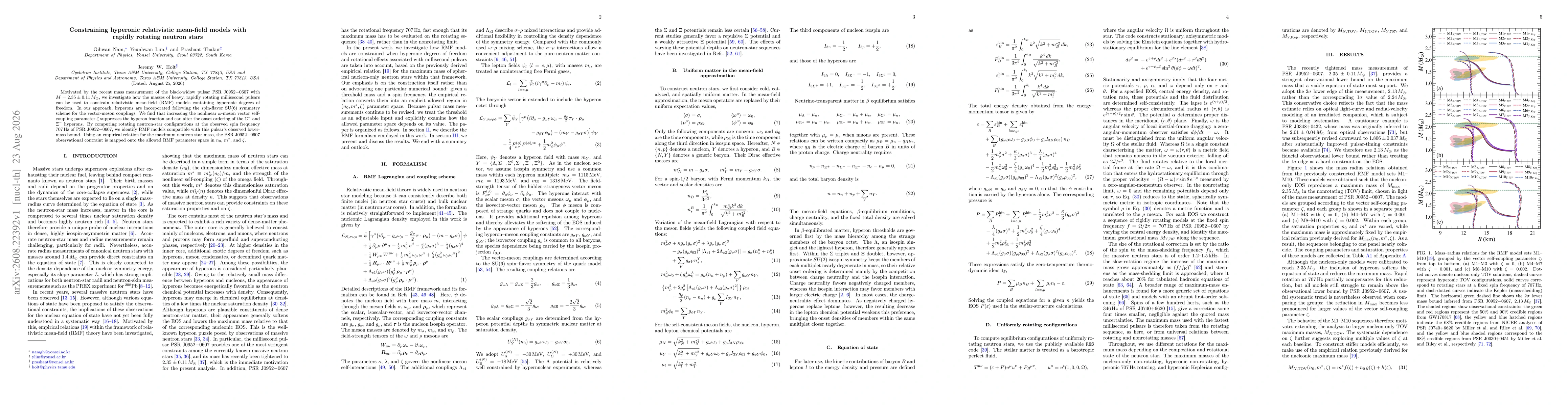 Thumbnail for Constraining hyperonic relativistic mean-field models with rapidly rotating neutron stars
