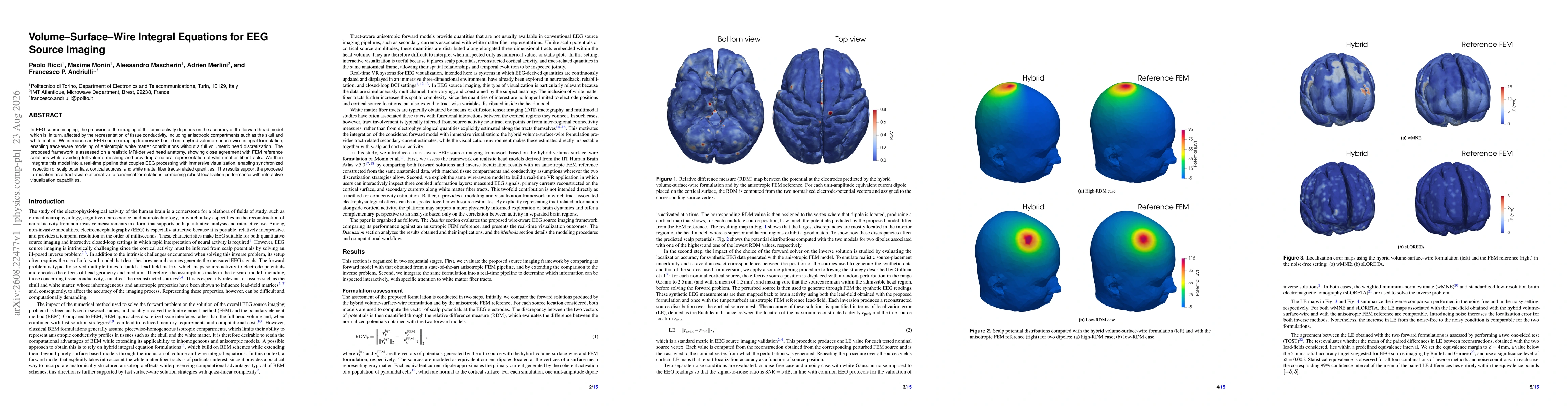 Thumbnail for Volume-Surface-Wire Integral Equations for EEG Source Imaging