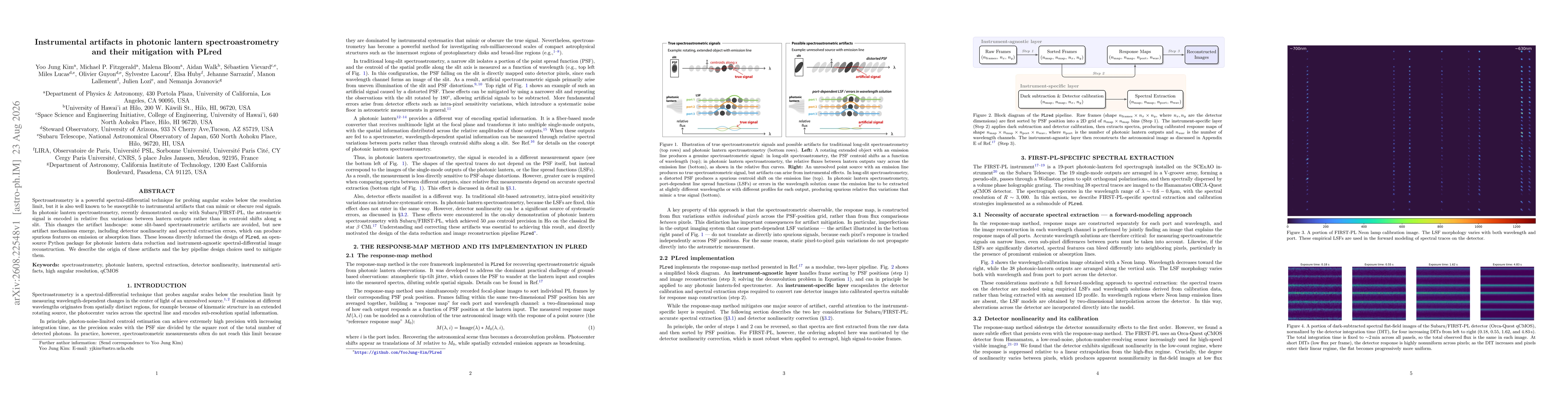 Thumbnail for Instrumental artifacts in photonic lantern spectroastrometry and their mitigation with PLred