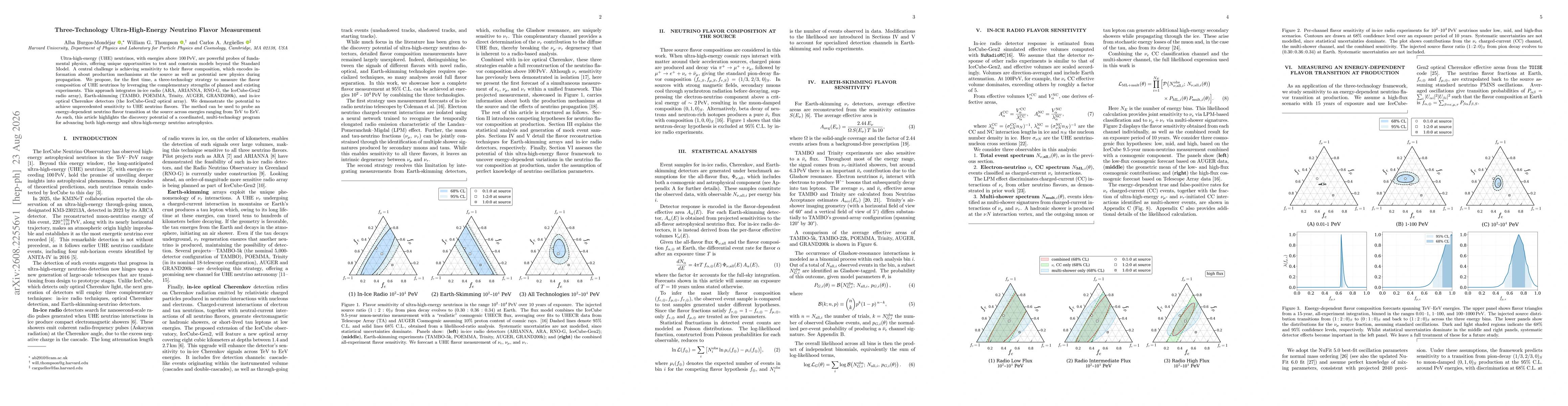 Thumbnail for Three-Technology Ultra-High-Energy Neutrino Flavor Measurement