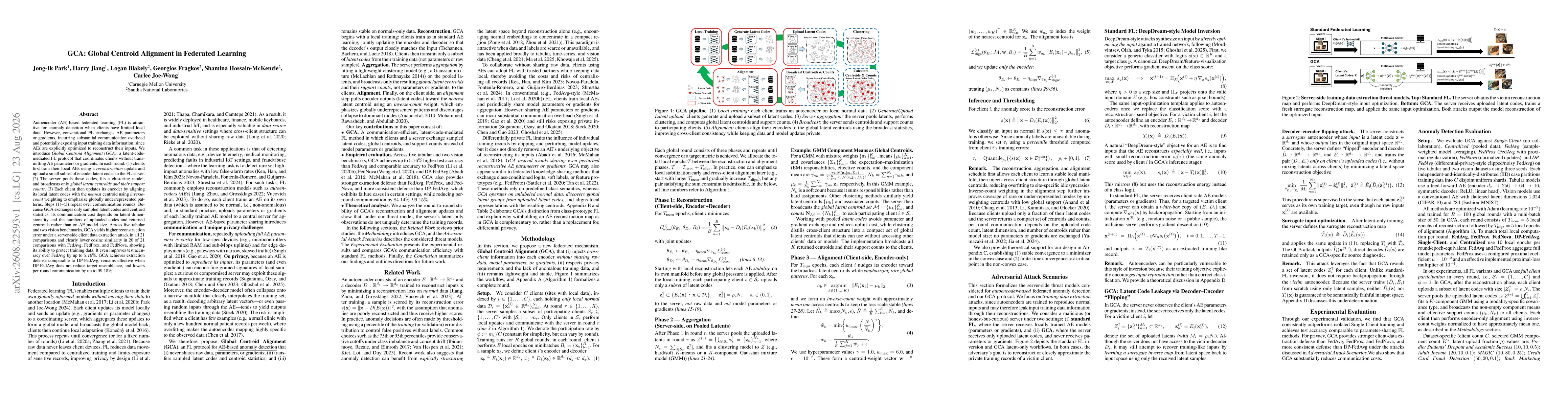Thumbnail for GCA: Global Centroid Alignment in Federated Learning