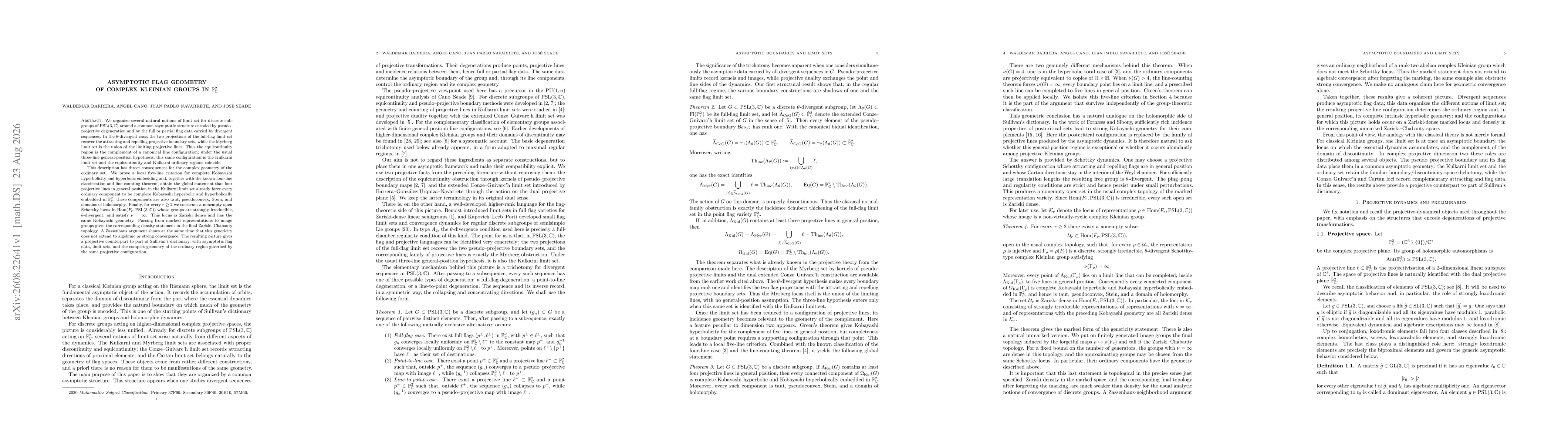 Thumbnail for Asymptotic flag geometry of complex Kleinian groups in $\mathbb{P}^2_\mathbb{C}$