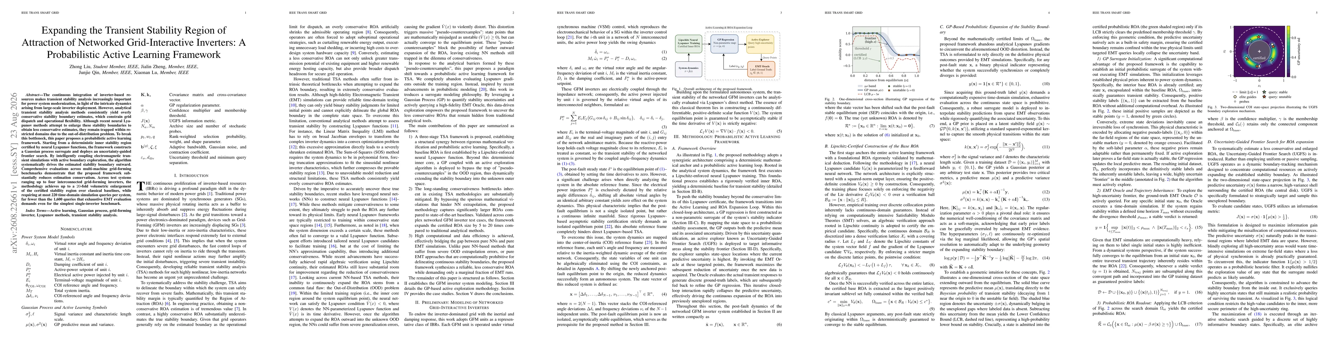 Thumbnail for Expanding the Transient Stability Region of Attraction of Networked Grid-Interactive Inverters: A Probabilistic Active Learning Framework