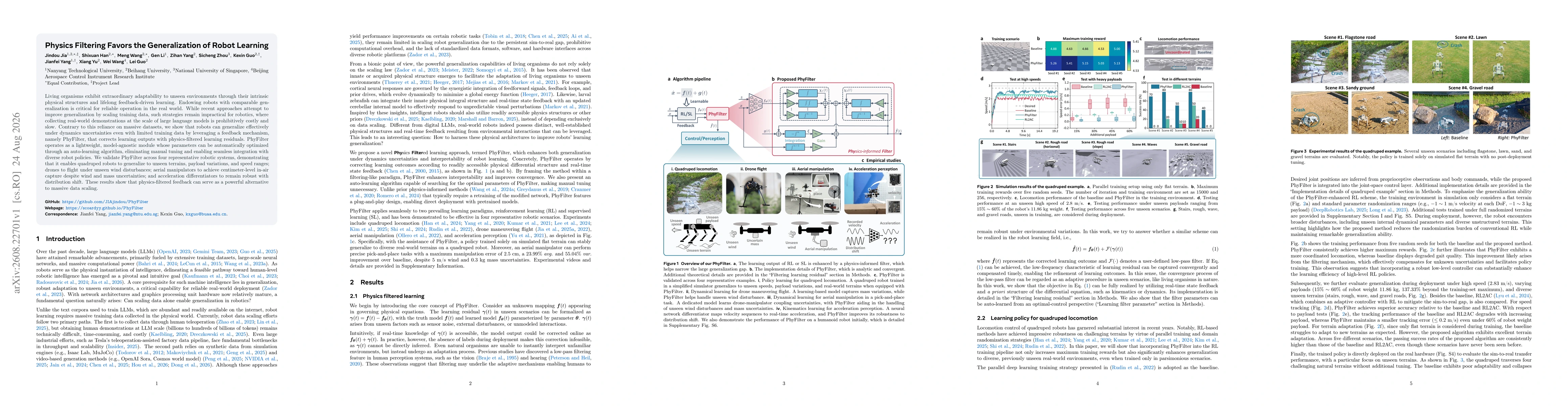 Thumbnail for Physics Filtering Favors the Generalization of Robot Learning