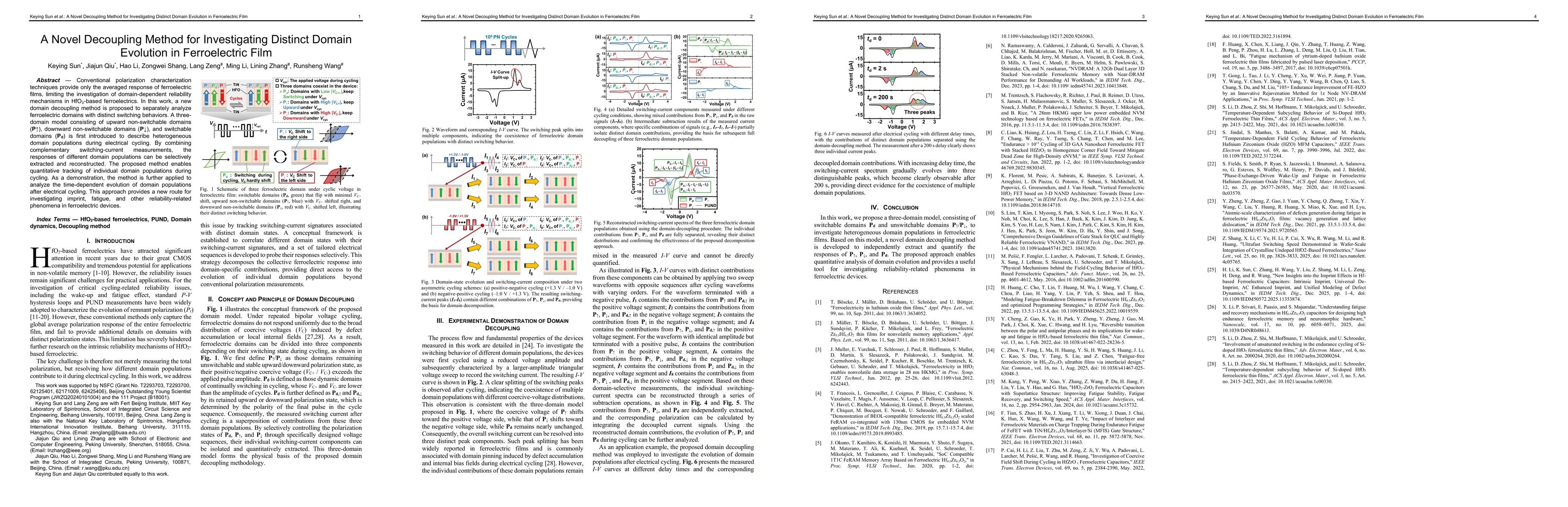 Thumbnail for A Novel Decoupling Method for Investigating Distinct Domain Evolution in Ferroelectric Film