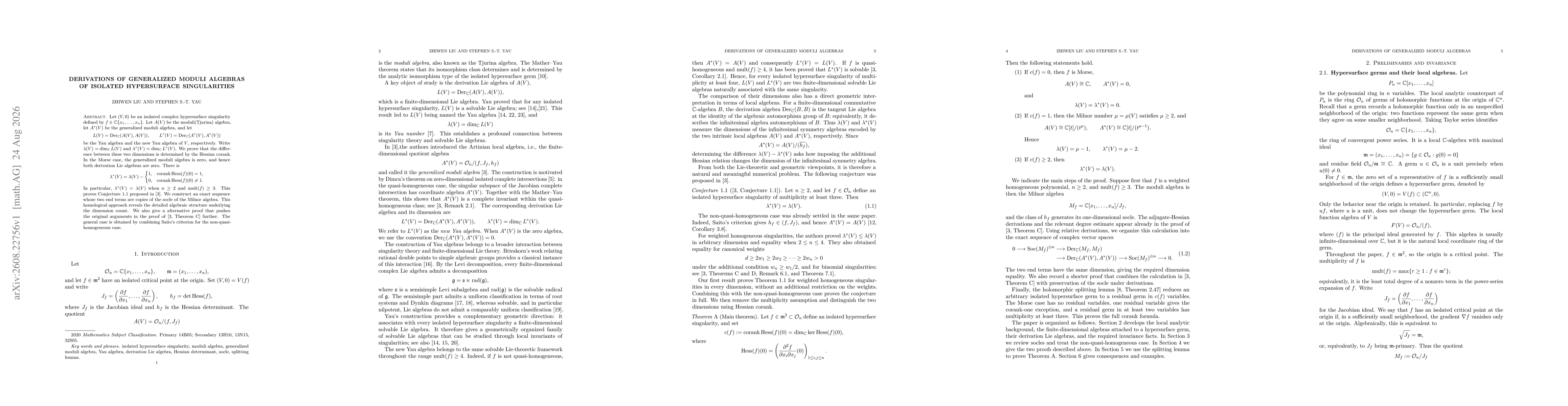 Thumbnail for Derivations of Generalized Moduli Algebras of Isolated Hypersurface Singularities