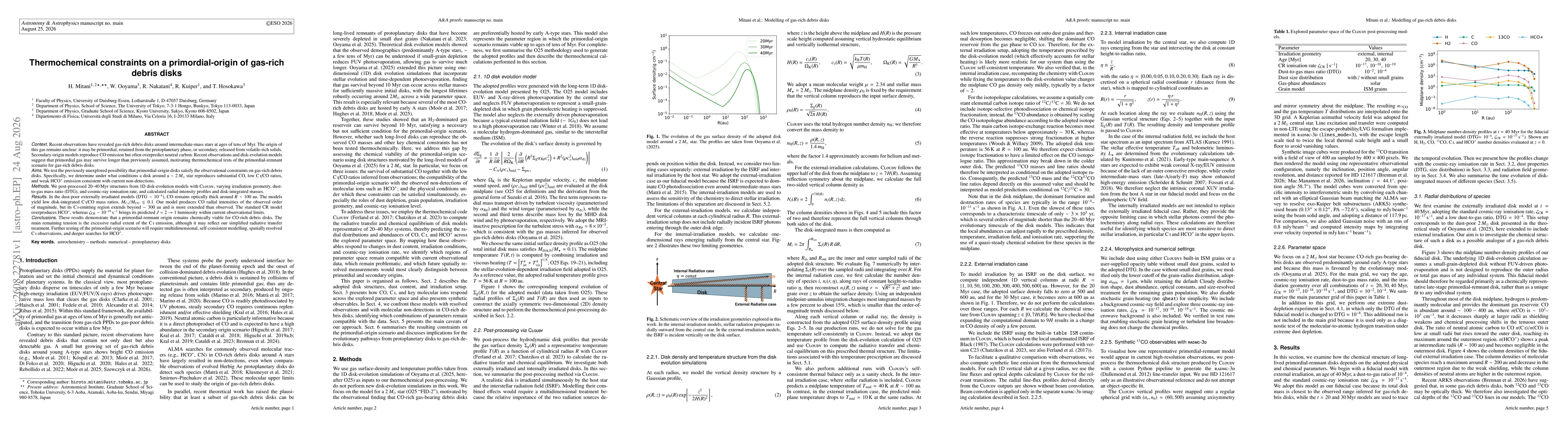 Thumbnail for Thermochemical constraints on a primordial-origin of gas-rich debris disks
