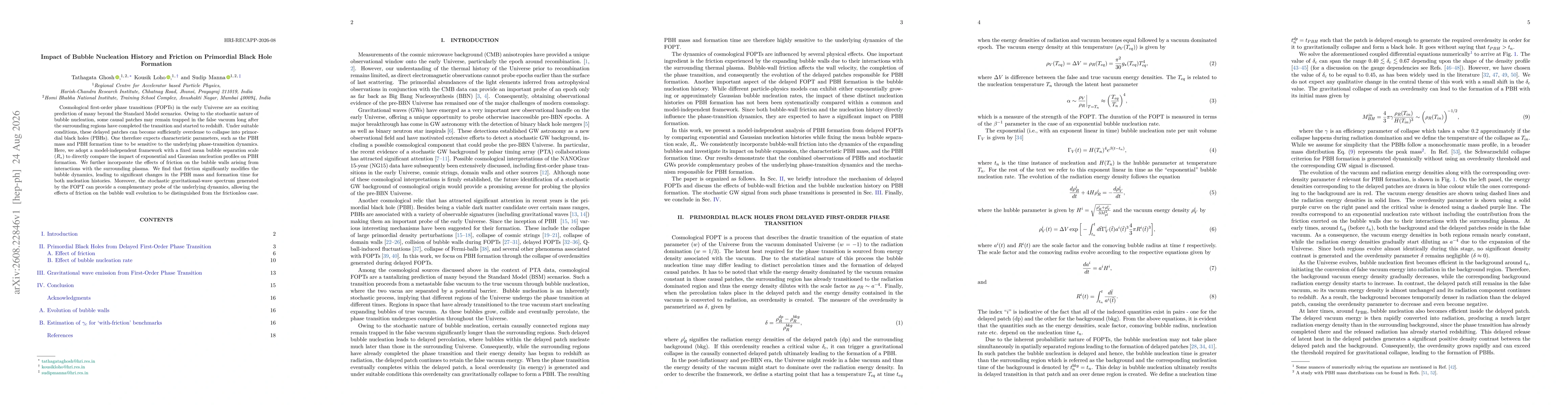 Thumbnail for Impact of Bubble Nucleation History and Friction on Primordial Black Hole Formation