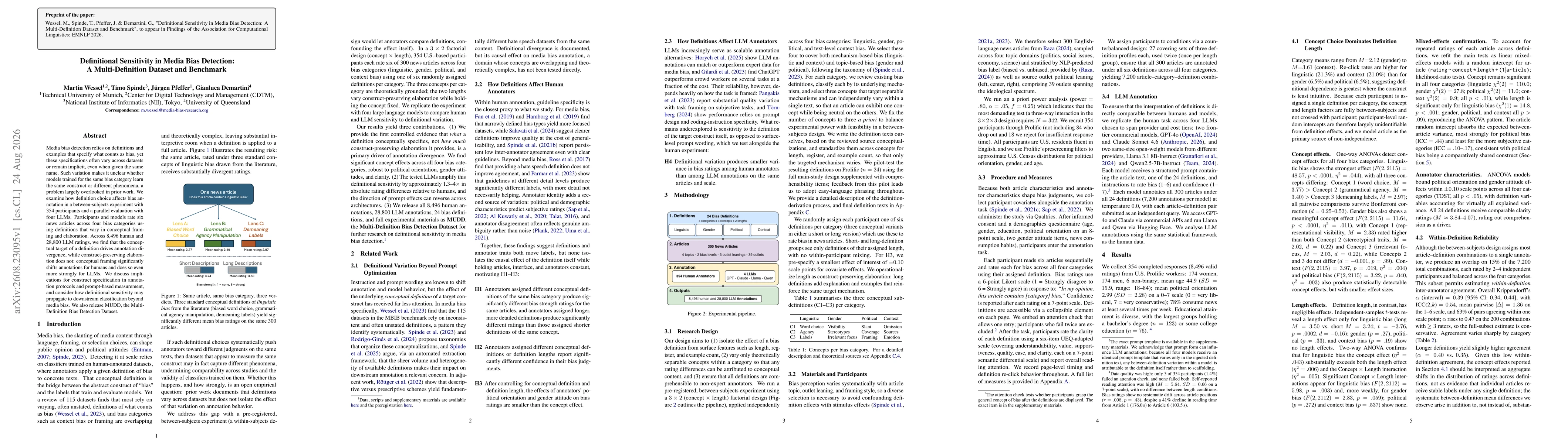 Thumbnail for Definitional Sensitivity in Media Bias Detection: A Multi-Definition Dataset and Benchmark