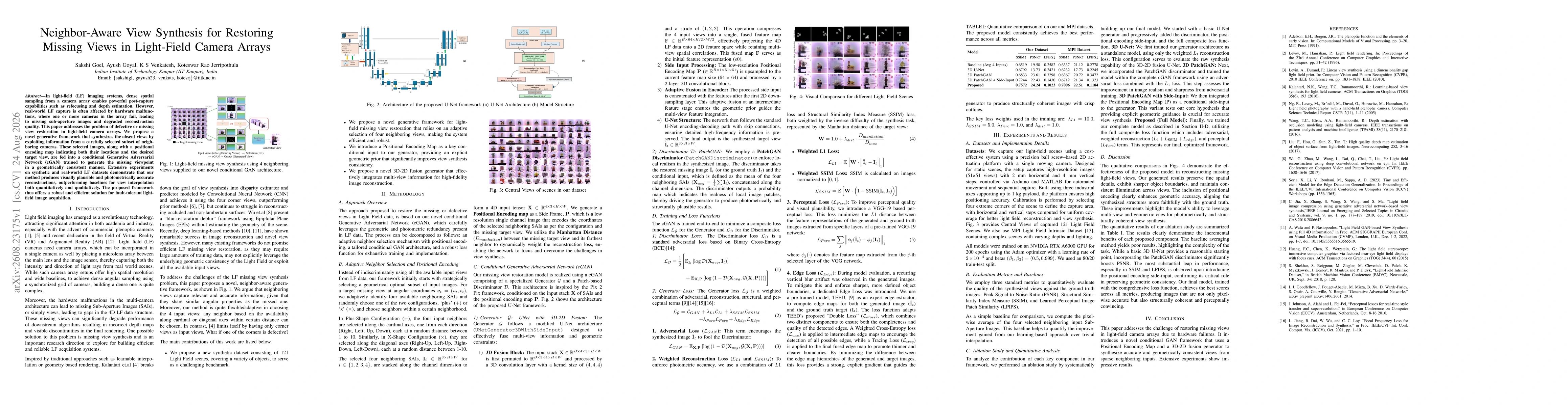 Thumbnail for Neighbor-Aware View Synthesis for Restoring Missing Views in Light-Field Camera Arrays