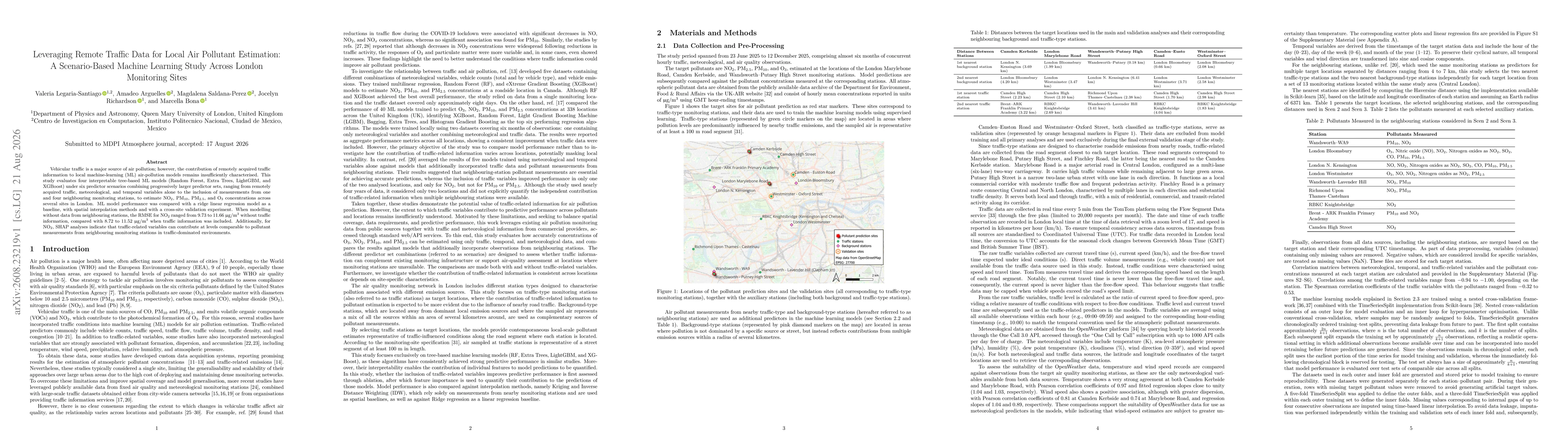 Thumbnail for Leveraging Remote Traffic Data for Local Air Pollutant Estimation: A Scenario-Based Machine Learning Study Across London Monitoring Sites