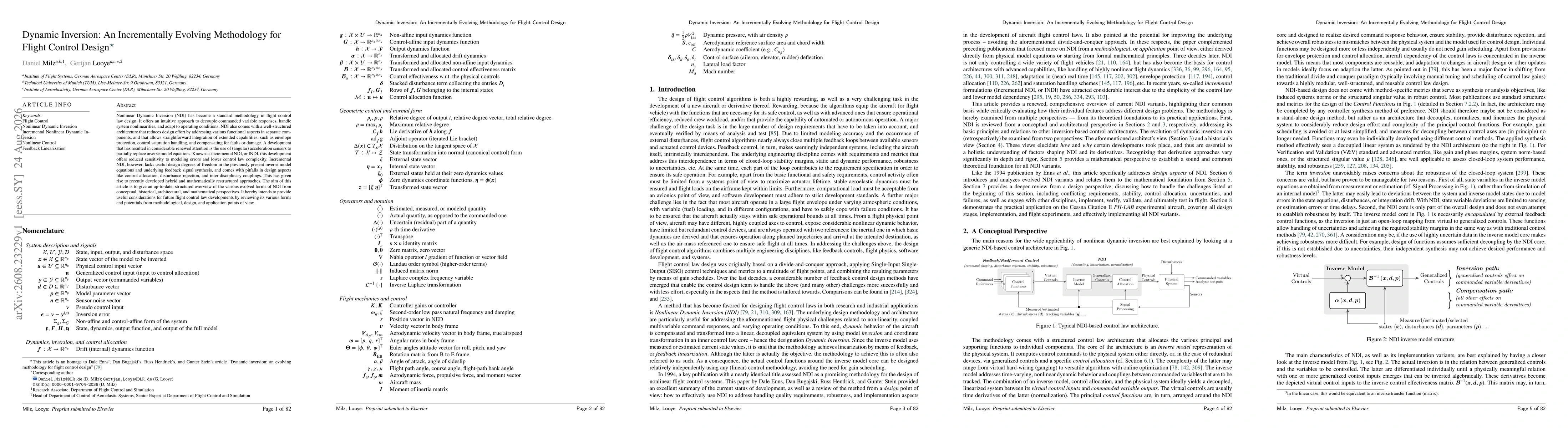 Thumbnail for Dynamic Inversion: An Incrementally Evolving Methodology for Flight Control Design