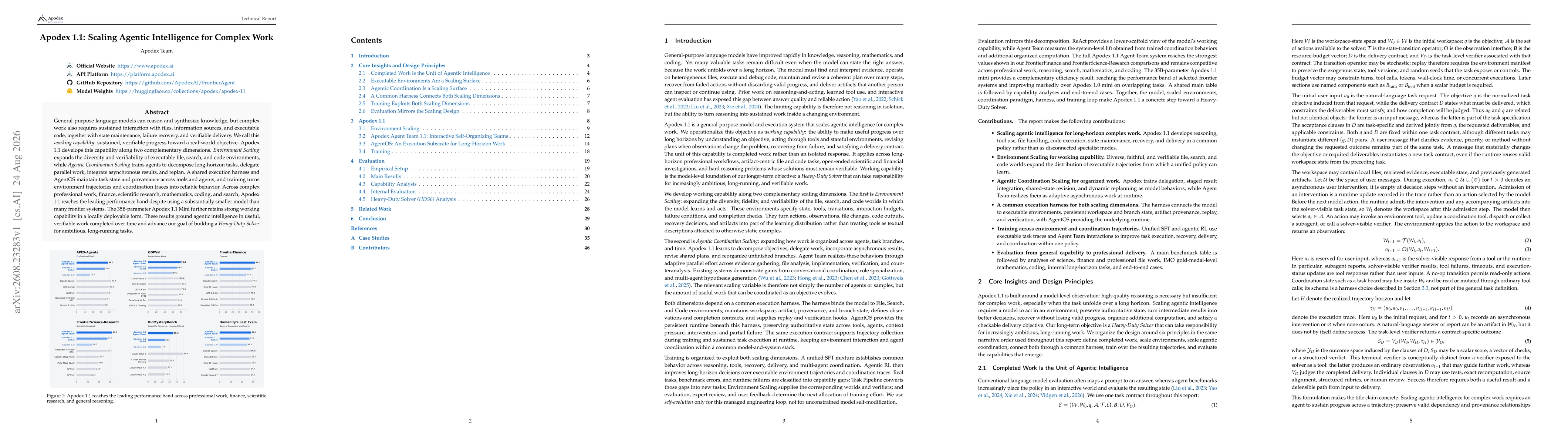 Thumbnail for Apodex 1.1: Scaling Agentic Intelligence for Complex Work