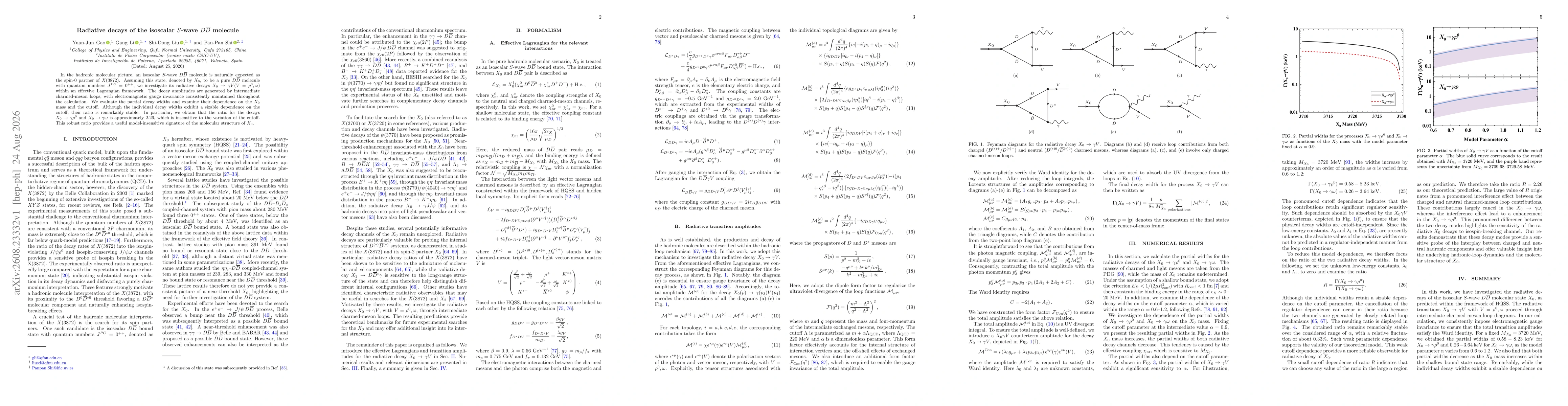 Thumbnail for Radiative decays of the isoscalar $S$-wave $D\bar D$ molecule