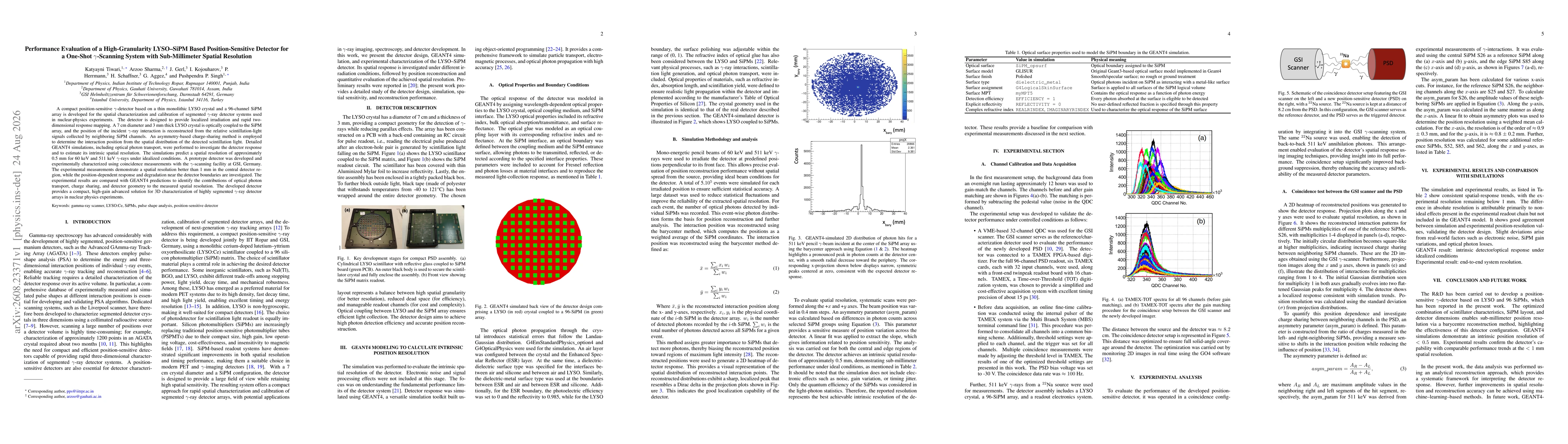 Thumbnail for Performance Evaluation of a High-Granularity LYSO-SiPM-Based Position-Sensitive Detector for a One-Shot Gamma-Scanning System with Sub-Millimeter Spatial Resolution