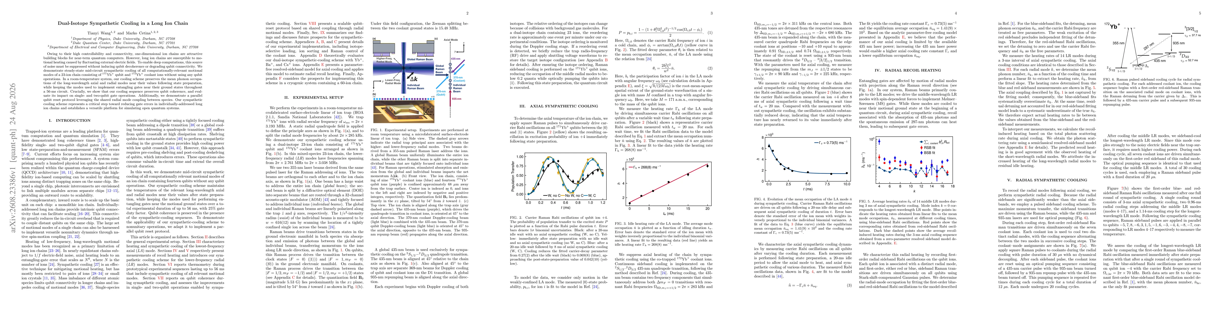 Thumbnail for Dual-Isotope Sympathetic Cooling in a Long Ion Chain