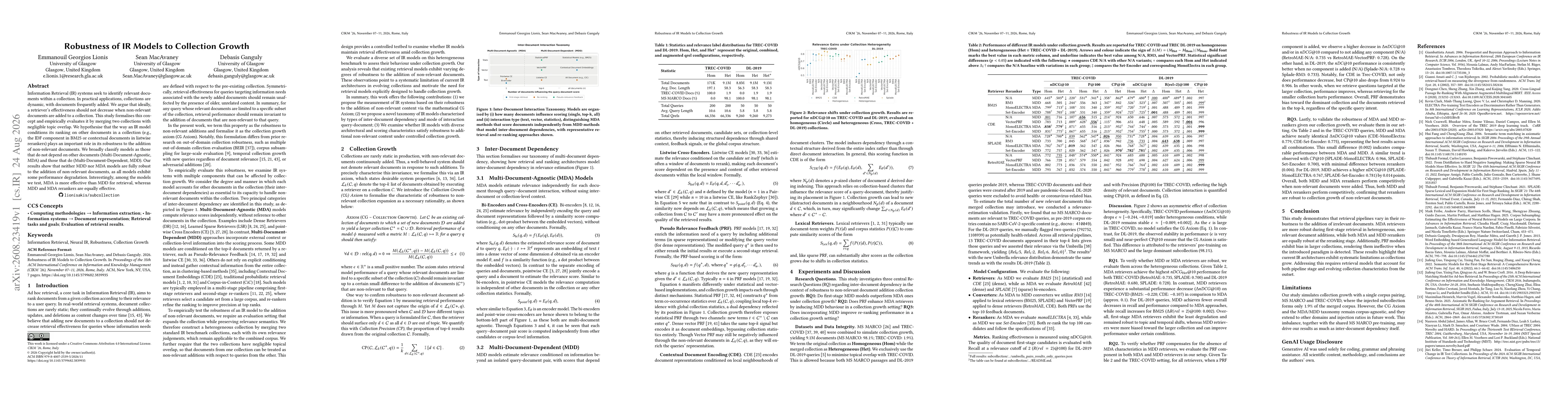 Thumbnail for Robustness of IR Models to Collection Growth