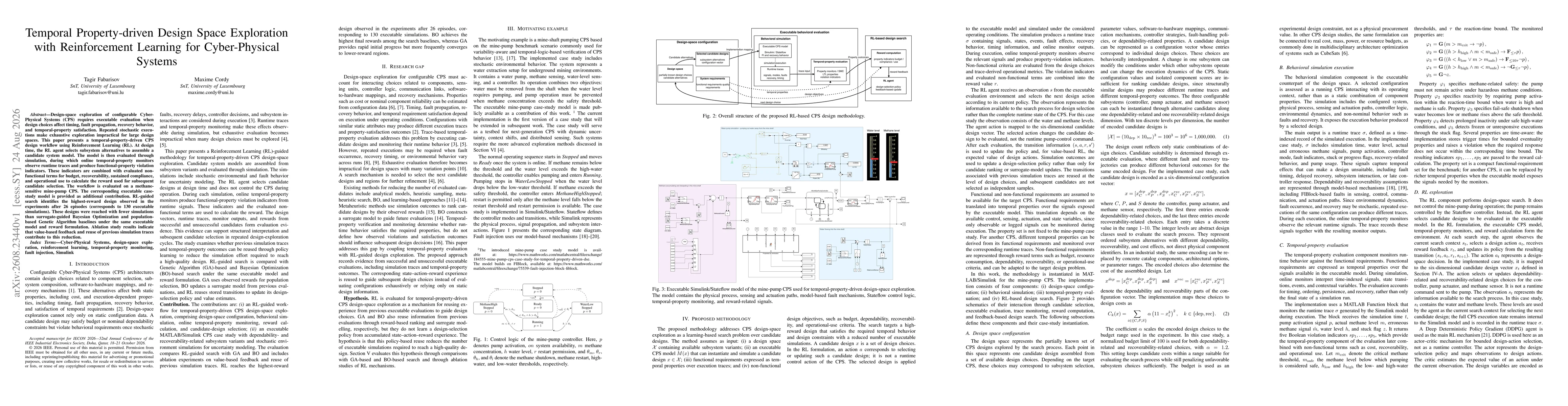 Thumbnail for Temporal Property-driven Design Space Exploration with Reinforcement Learning for Cyber-Physical Systems