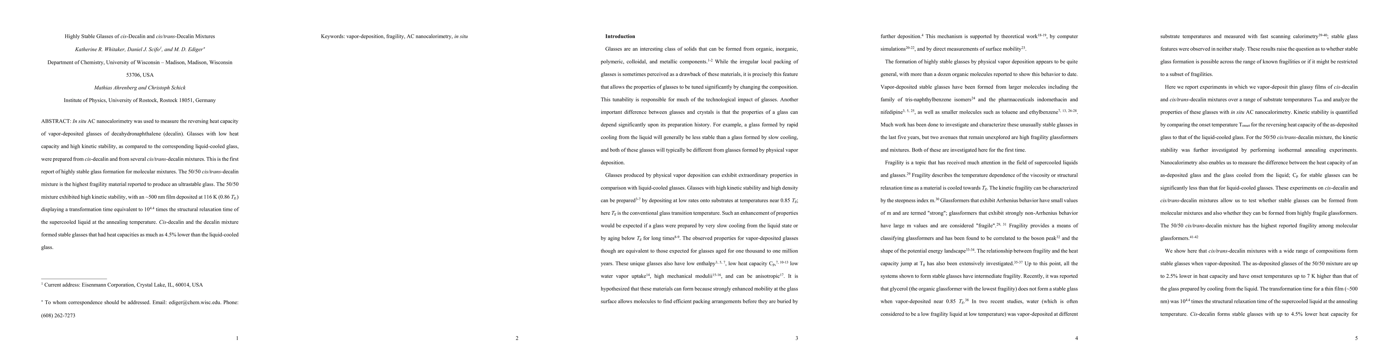 Thumbnail for Highly Stable Glasses of cis-Decalin and cis/trans-Decalin Mixtures