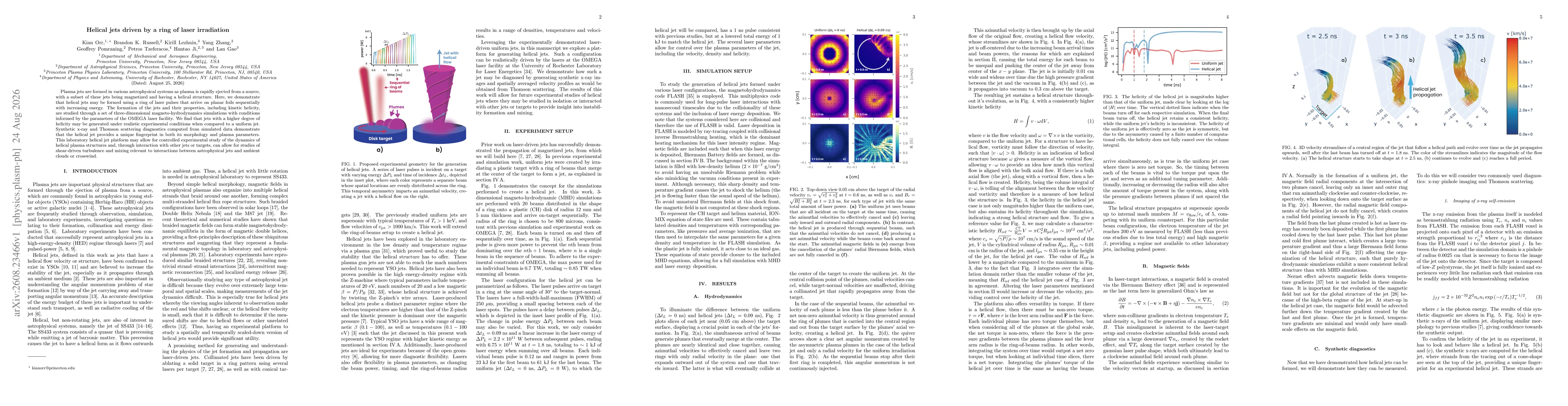 Thumbnail for Helical jets driven by a ring of laser irradiation