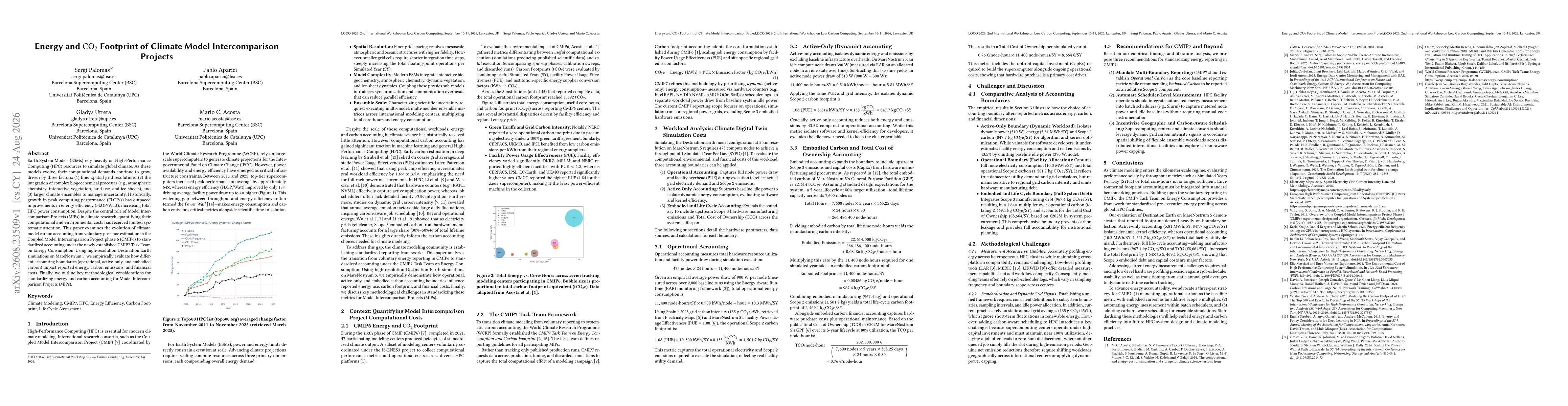 Thumbnail for Energy and CO2 Footprint of Climate Model Intercomparison Projects