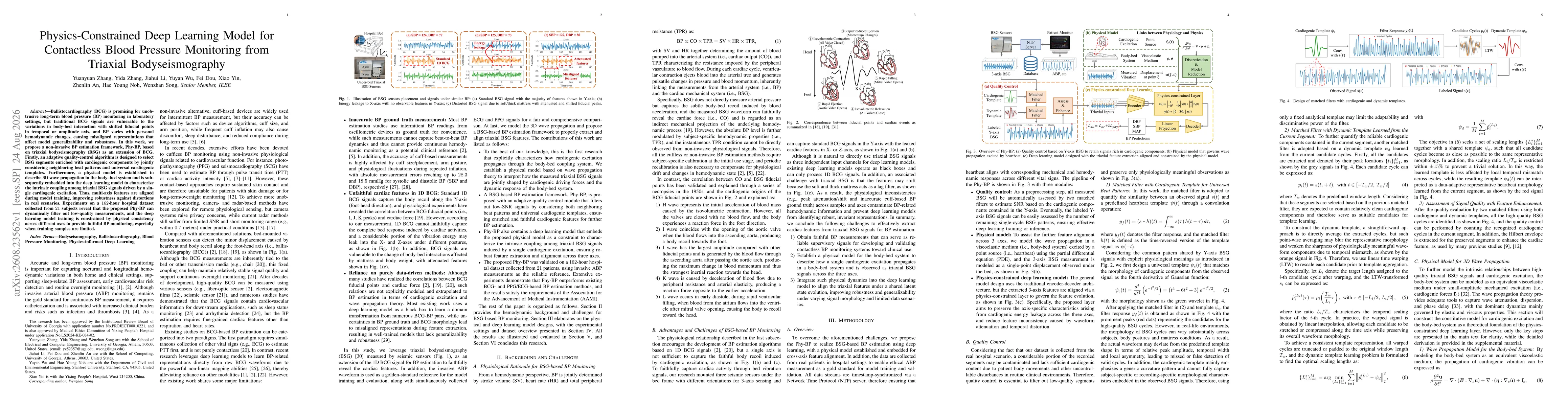 Thumbnail for Physics-Constrained Deep Learning Model for Contactless Blood Pressure Monitoring from Triaxial Bodyseismography