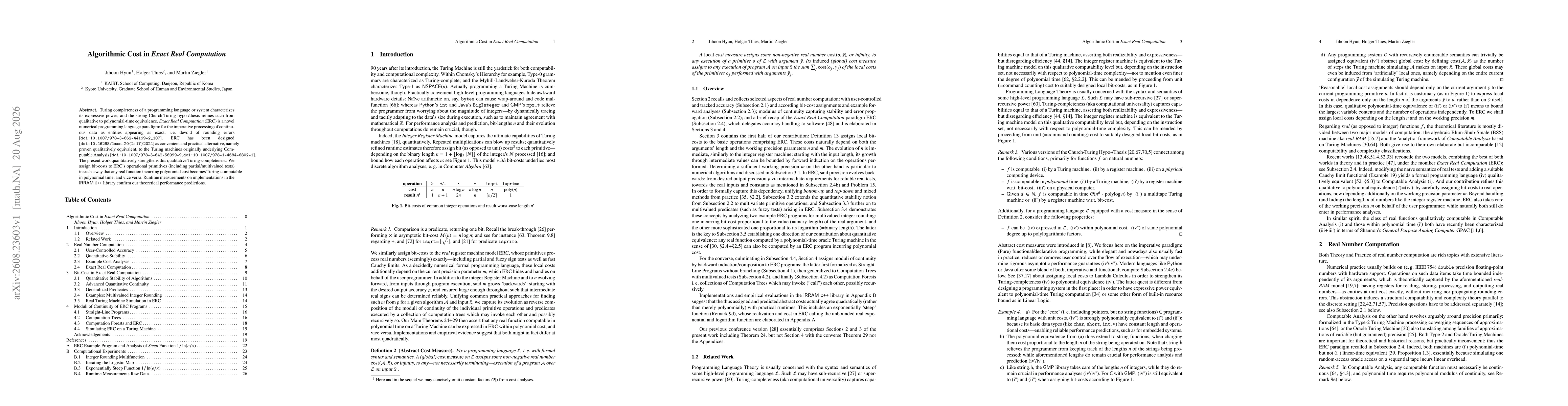 Thumbnail for Algorithmic Cost in "Exact Real Computation"