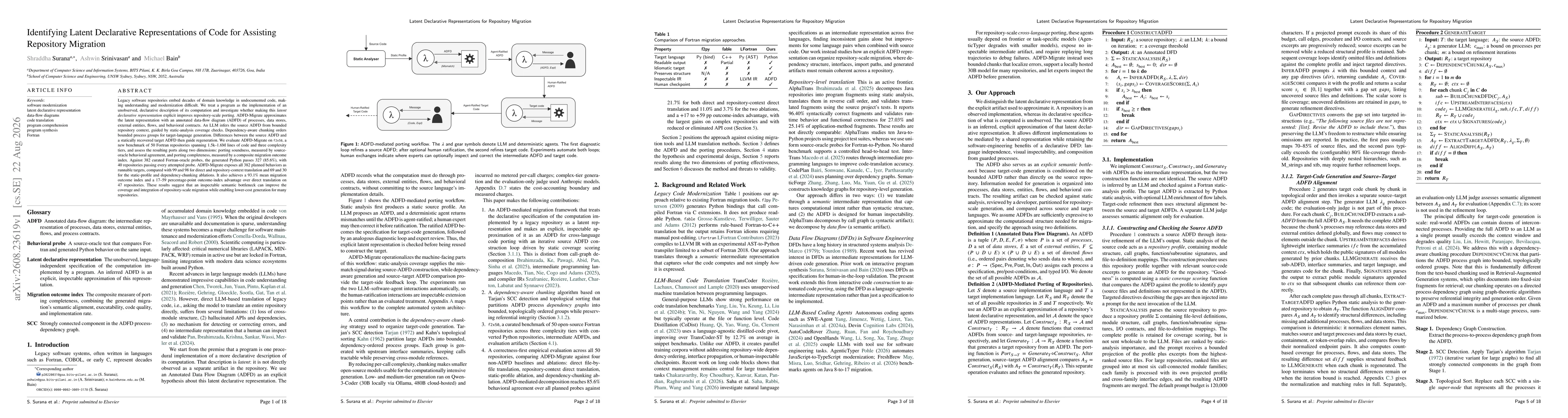 Thumbnail for Identifying Latent Declarative Representations of Code for Assisting Repository Migration