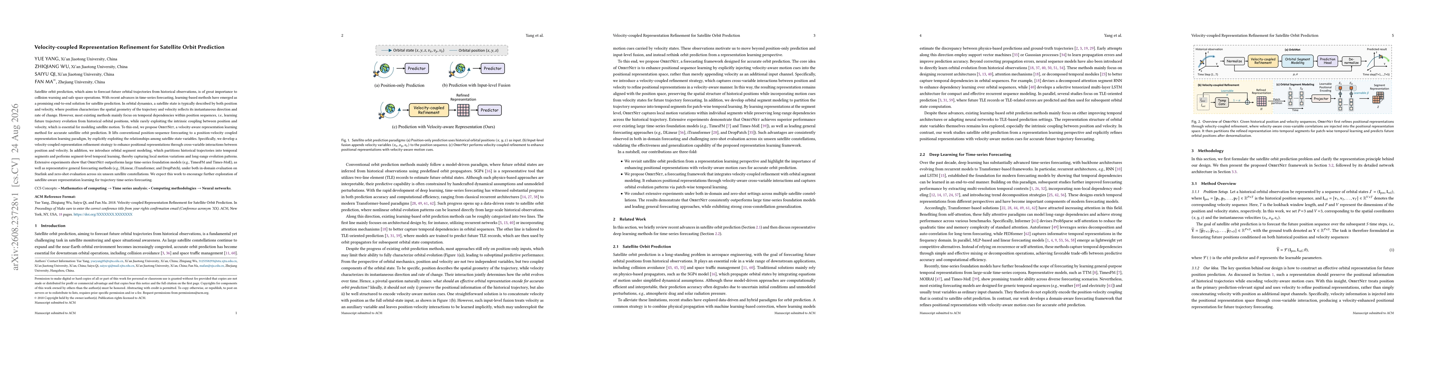 Thumbnail for Velocity-coupled Representation Refinement for Satellite Orbit Prediction
