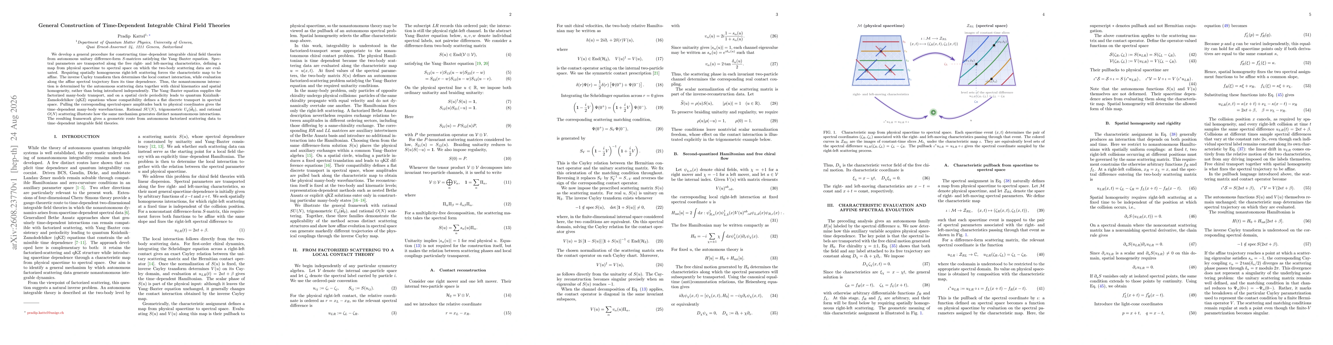 Thumbnail for General Construction of Time-Dependent Integrable Chiral Field Theories