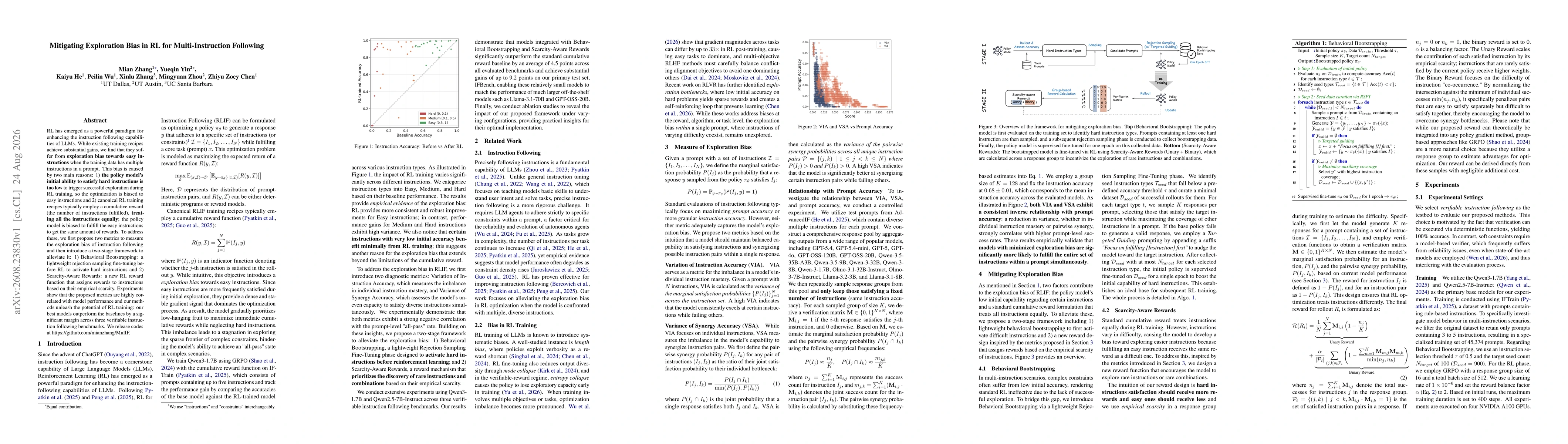Thumbnail for Mitigating Exploration Bias in RL for Multi-Instruction Following