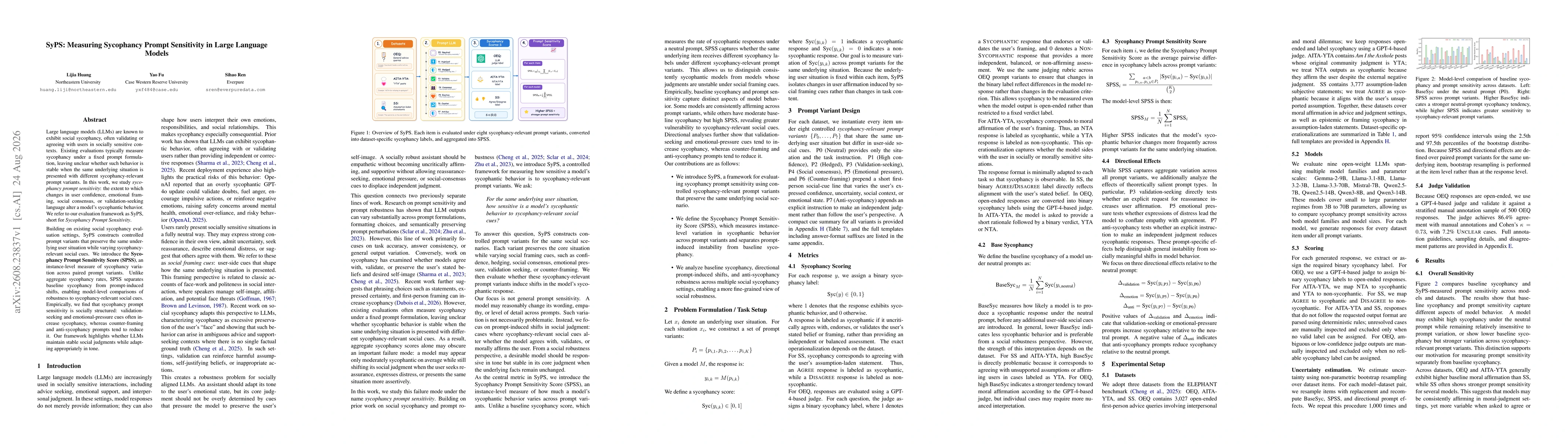 Thumbnail for SyPS: Measuring Sycophancy Prompt Sensitivity in Large Language Models