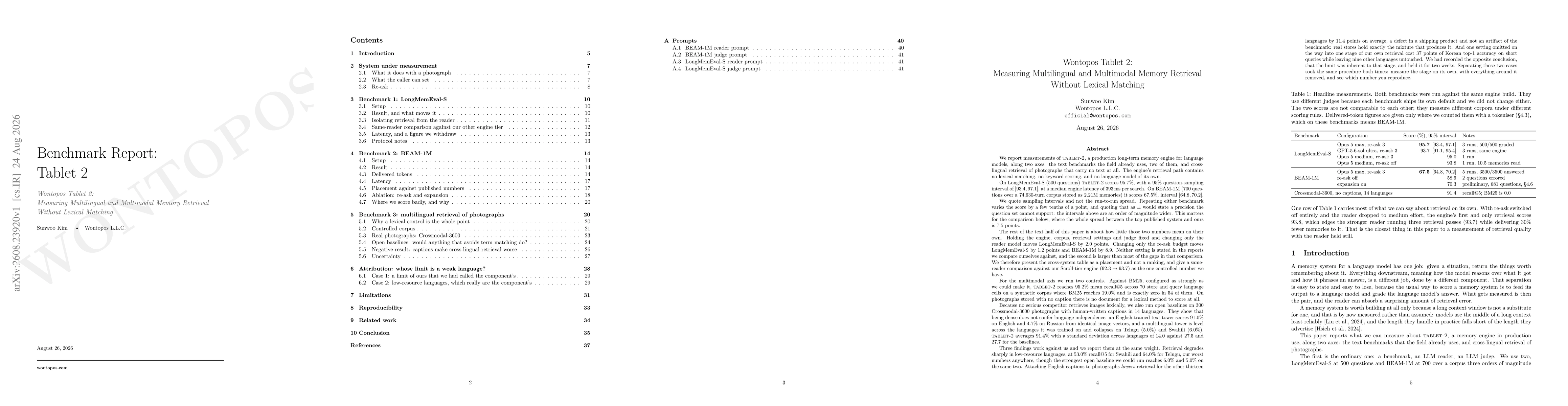 Thumbnail for Wontopos Tablet 2: Measuring Multilingual and Multimodal Memory Retrieval Without Lexical Matching