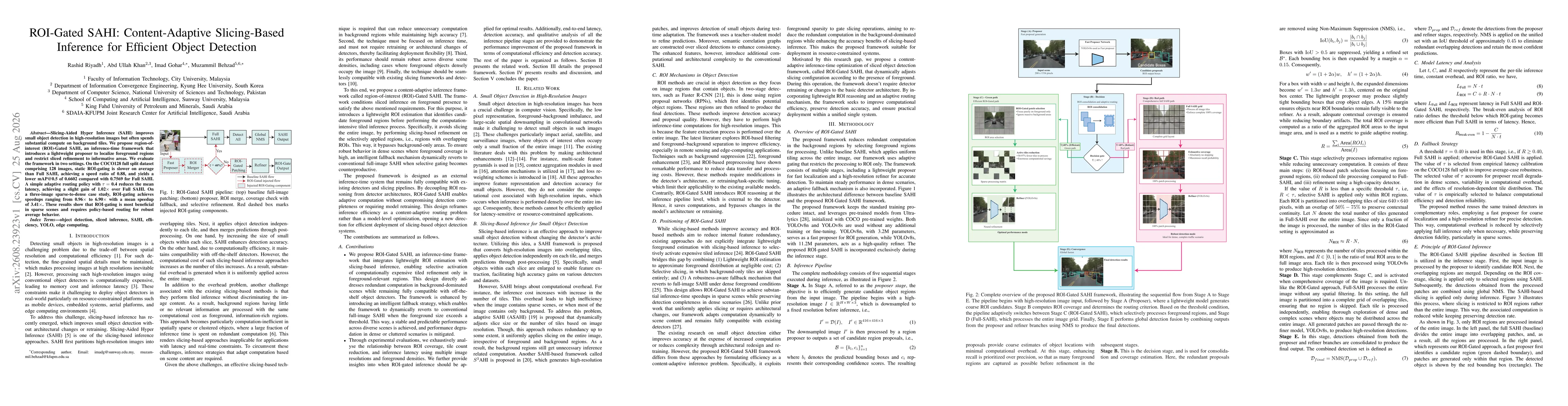 Thumbnail for ROI-Gated SAHI: Content-Adaptive Slicing-Based Inference for Efficient Object Detection