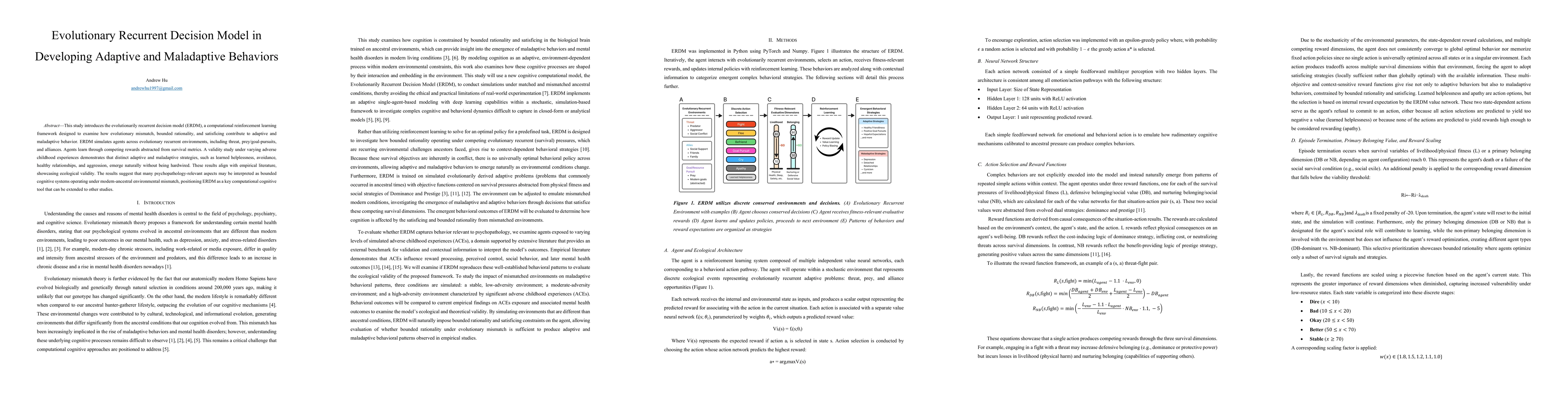 Thumbnail for Evolutionary Recurrent Decision Model in Developing Adaptive and Maladaptive Behaviors