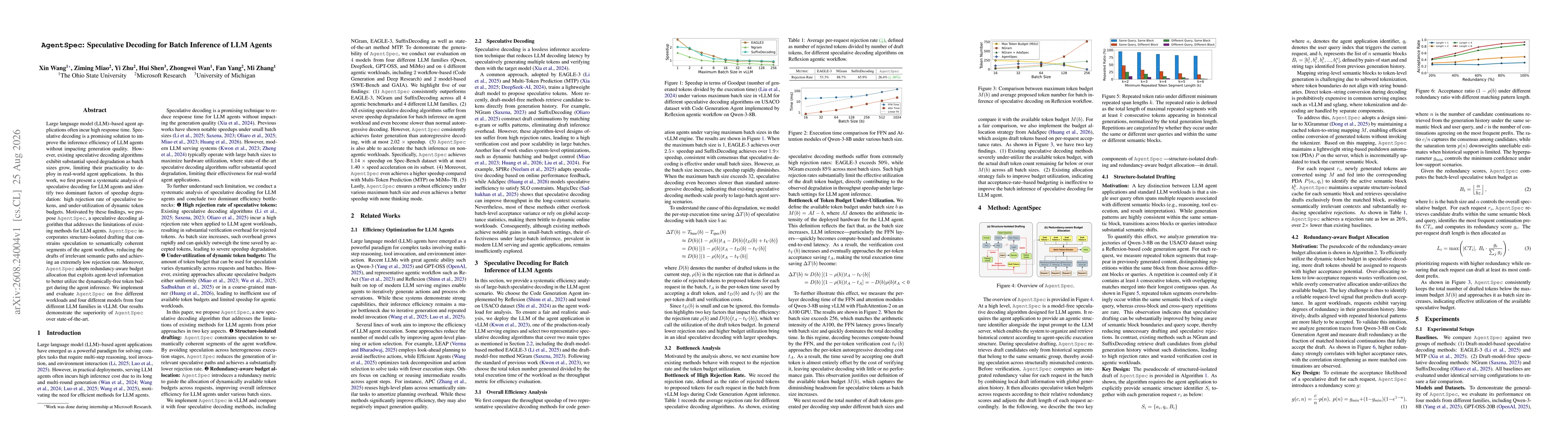 Thumbnail for AgentSpec: Speculative Decoding for Batch Inference of LLM Agents