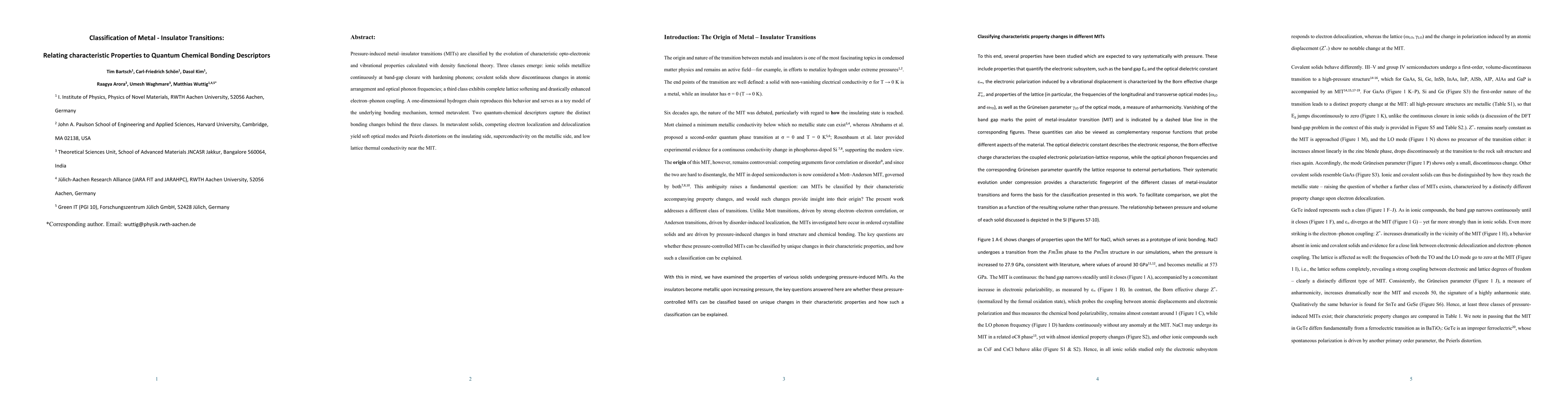 Thumbnail for Classification of Metal - Insulator Transitions: Relating characteristic Properties to Quantum Chemical Bonding Descriptors