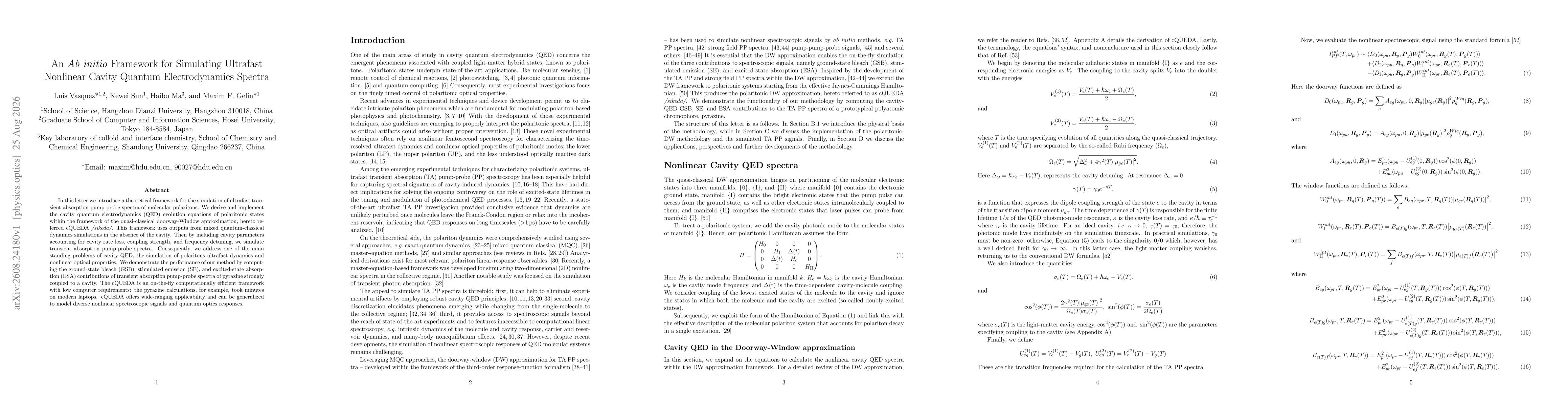 Thumbnail for An Ab initio Framework for Simulating Ultrafast Nonlinear Cavity Quantum Electrodynamics Spectra
