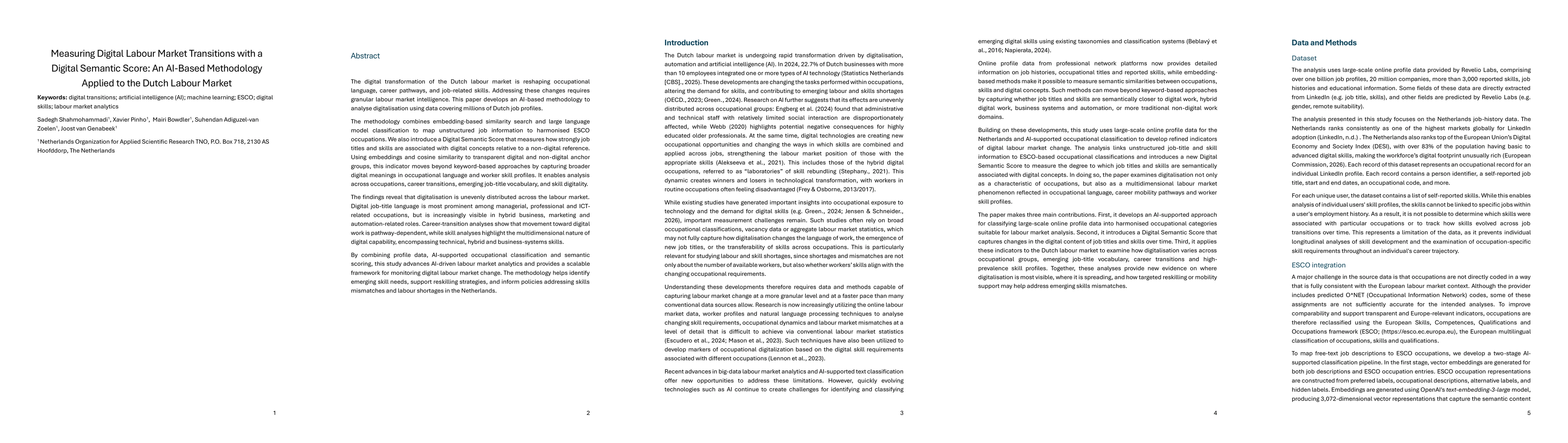 Thumbnail for Measuring Digital Labour Market Transitions with a Digital Semantic Score: An AI-Based Methodology Applied to the Dutch Labour Market