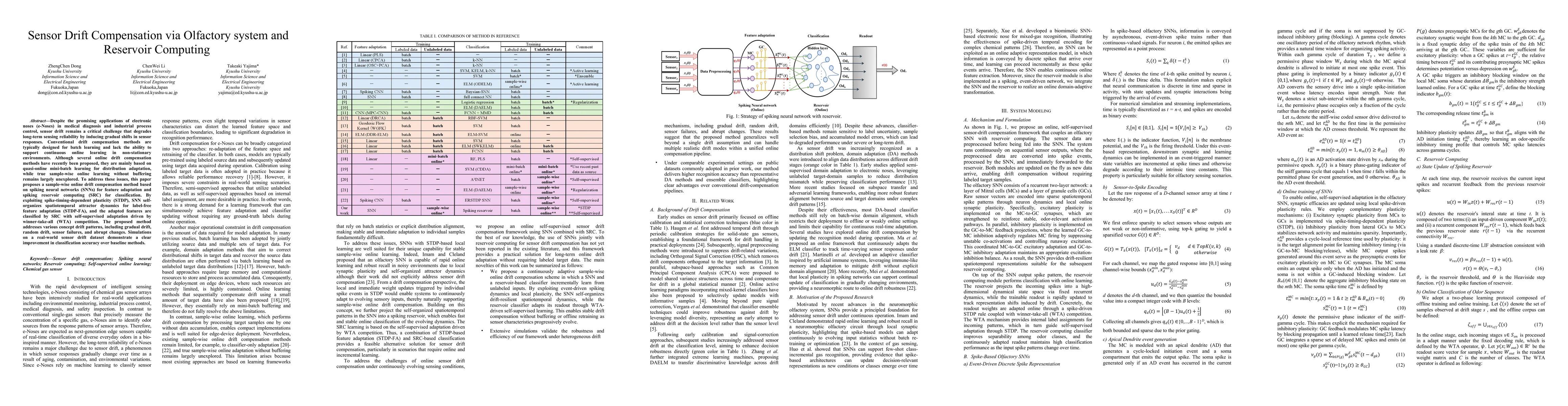 Thumbnail for Sensor Drift Compensation via Olfactory system and Reservoir Computing
