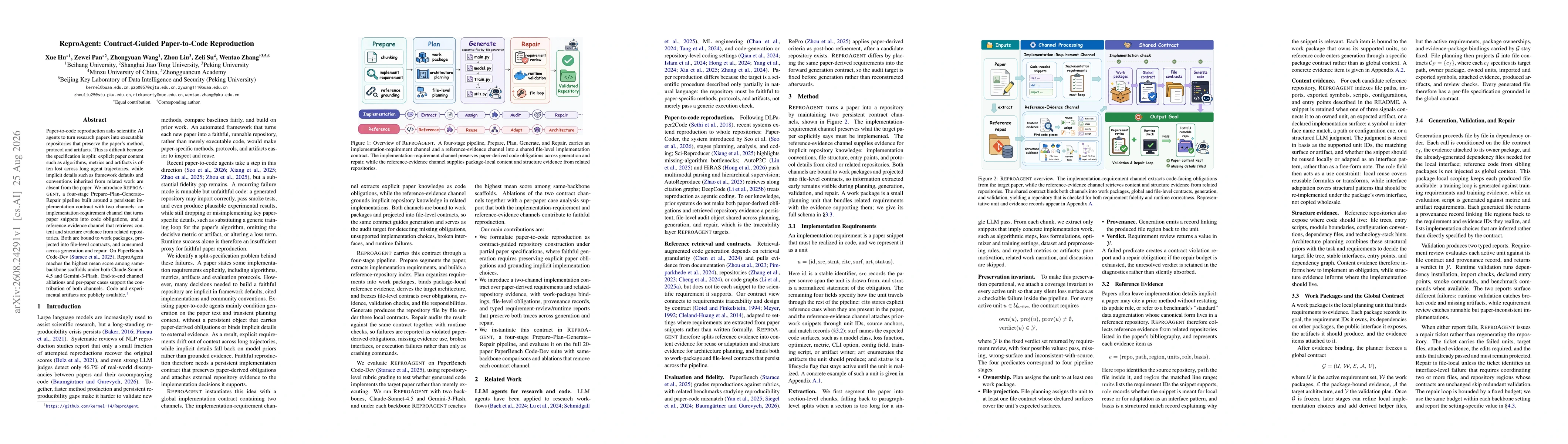Thumbnail for ReproAgent: Contract-Guided Paper-to-Code Reproduction