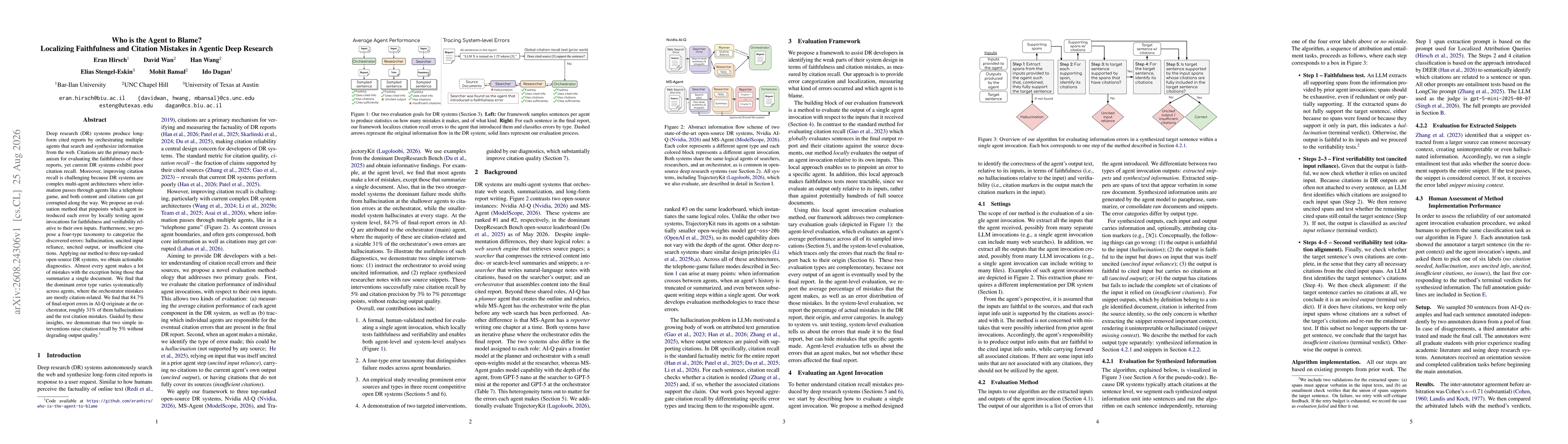 Thumbnail for Who is the Agent to Blame? Localizing Faithfulness and Citation Mistakes in Agentic Deep Research
