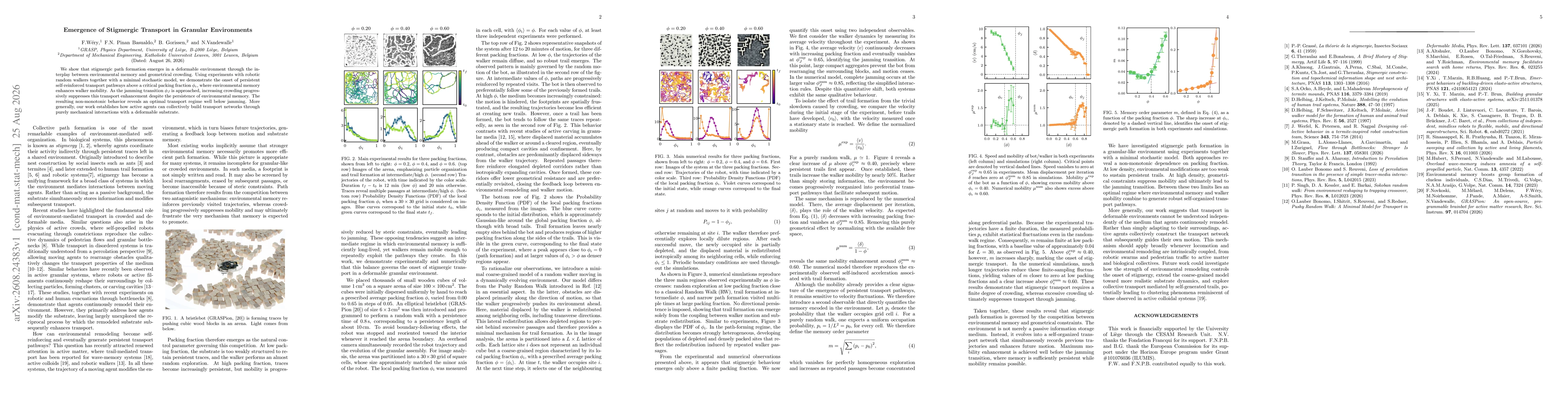 Thumbnail for Emergence of Stigmergic Transport in Granular Environments