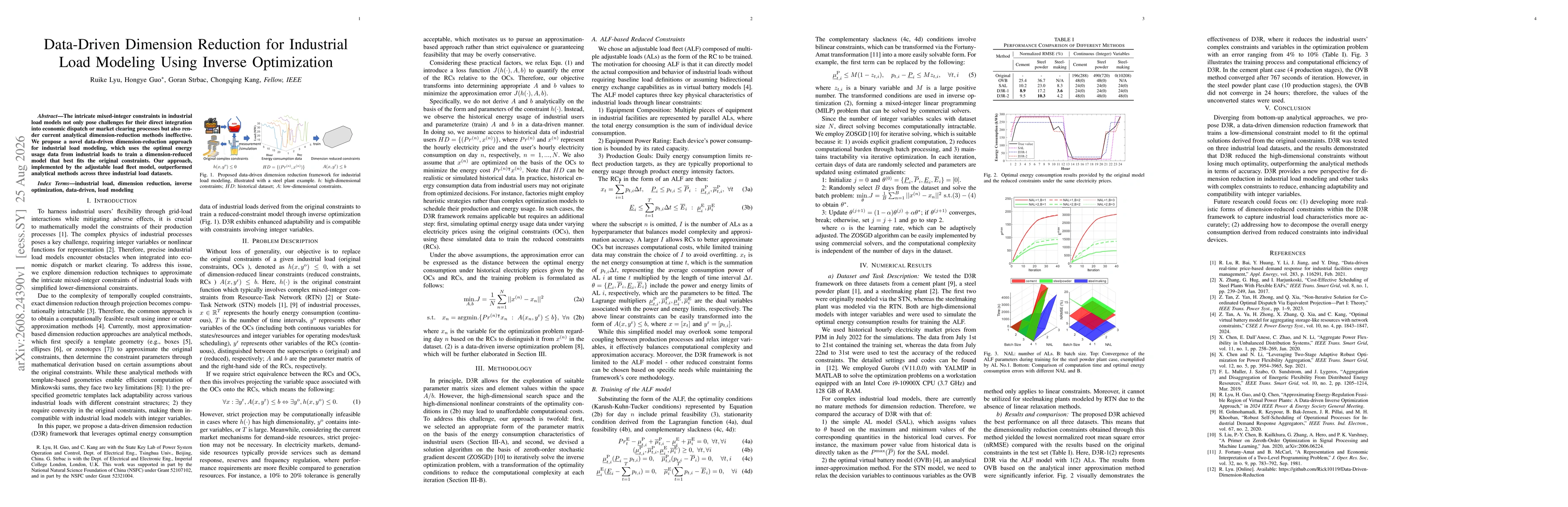 Thumbnail for Data-Driven Dimension Reduction for Industrial Load Modeling Using Inverse Optimization