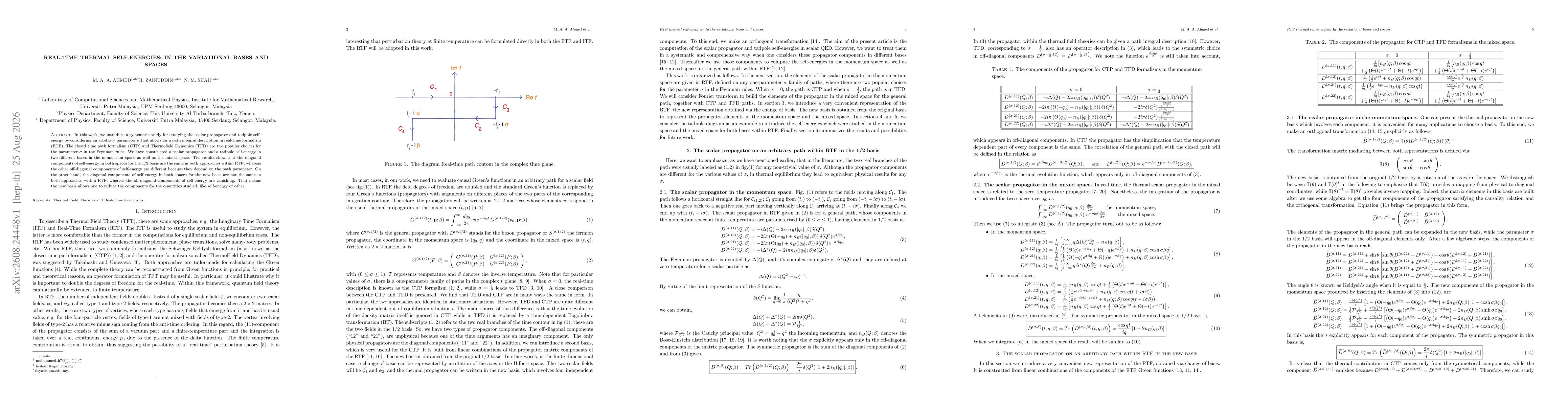 Thumbnail for Real-time thermal self-energies: In the variational bases and spaces