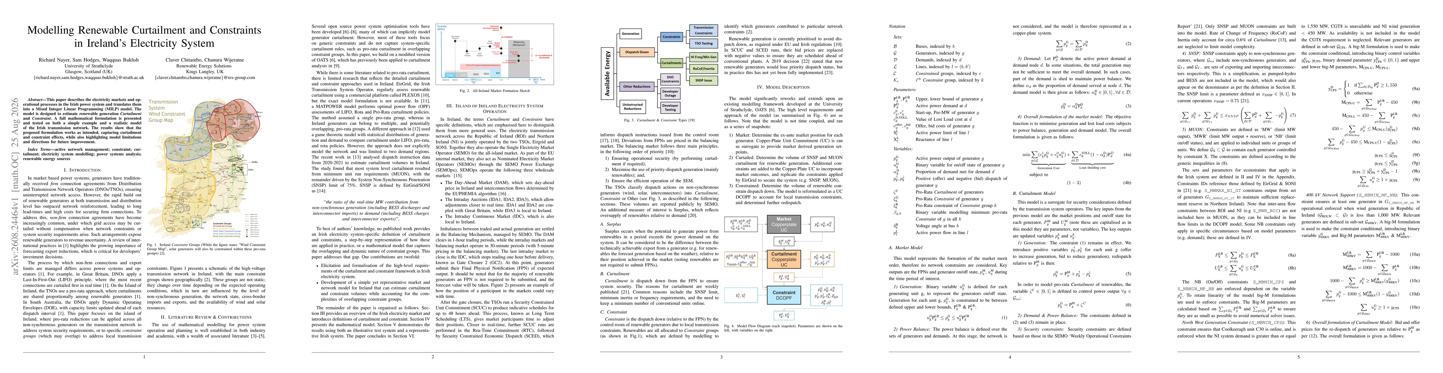 Thumbnail for Modelling Renewable Curtailment and Constraints in Ireland's Electricity System