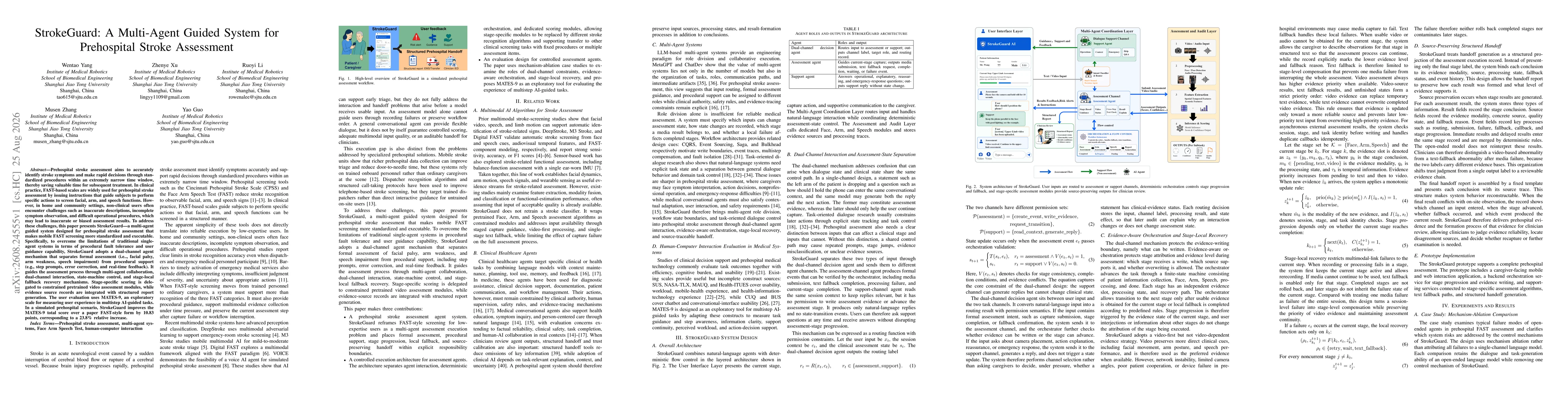 Thumbnail for StrokeGuard: A Multi-Agent Guided System for Prehospital Stroke Assessment