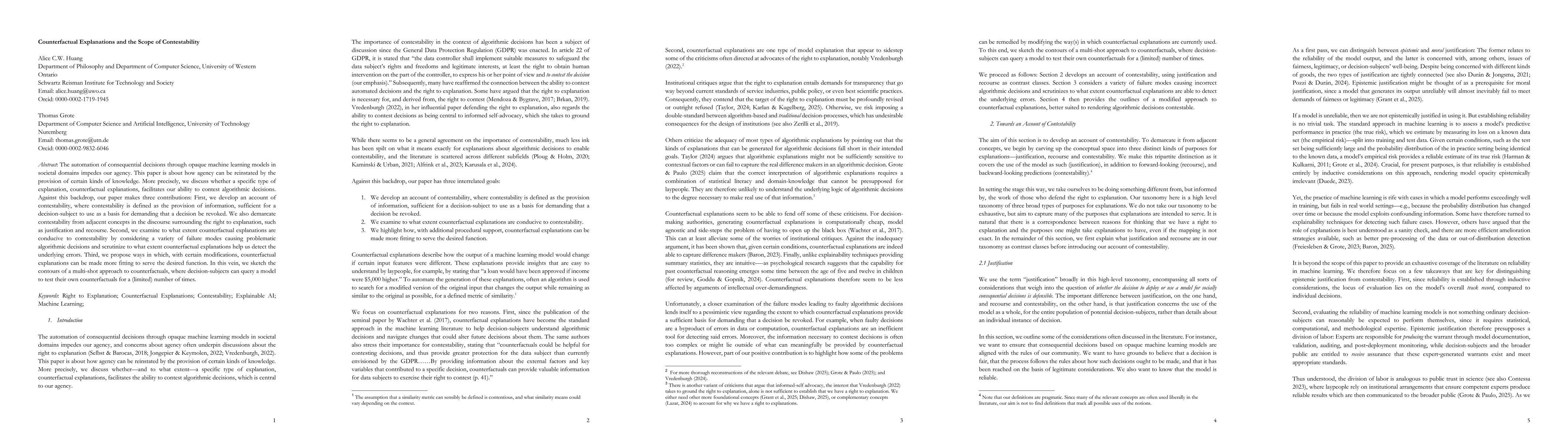 Thumbnail for Counterfactual Explanations and the Scope of Contestability