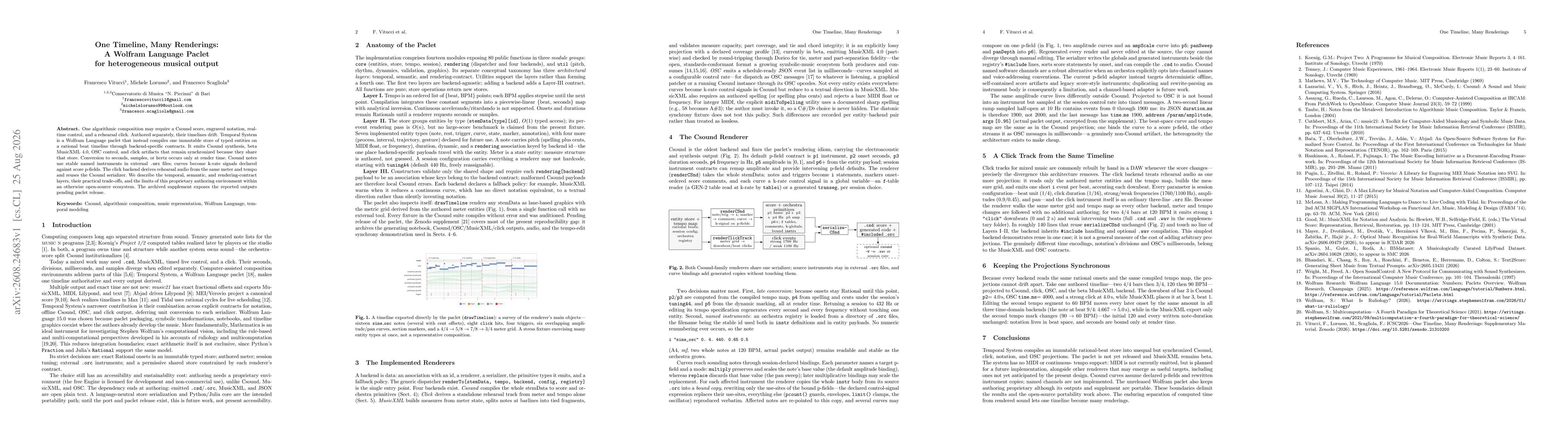 Thumbnail for One Timeline, Many Renderings: A Wolfram Language Paclet for heterogeneous musical output