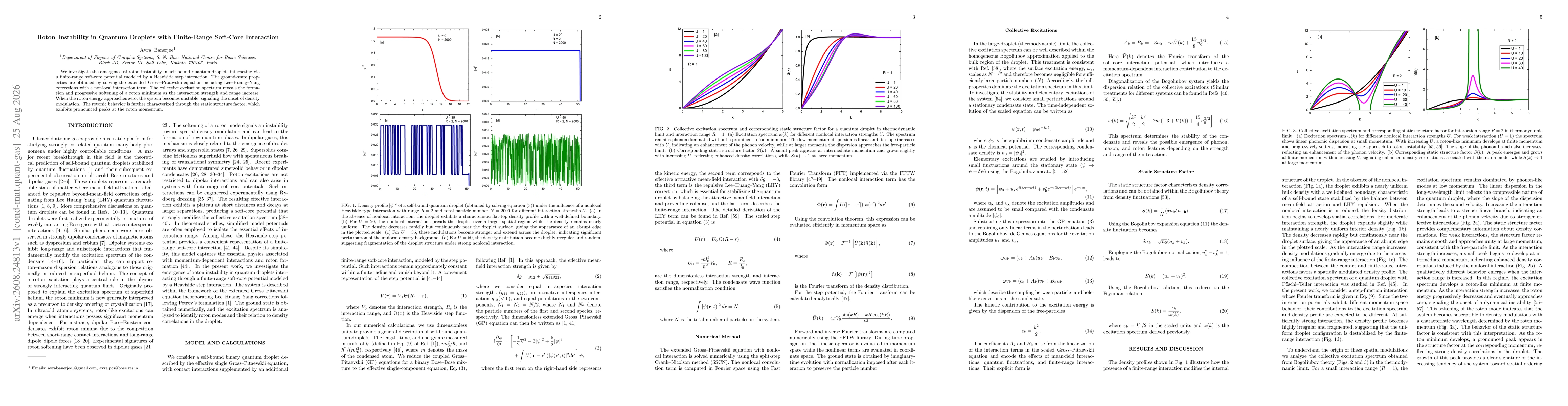 Thumbnail for Roton Instability in Quantum Droplets with Finite-Range Soft-Core Interaction